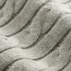 Maglione con cappuccio e zip per bambini in maglia a trecce