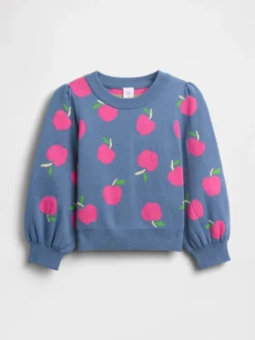 Maglione con maniche a sbuffo per neonato & bebè