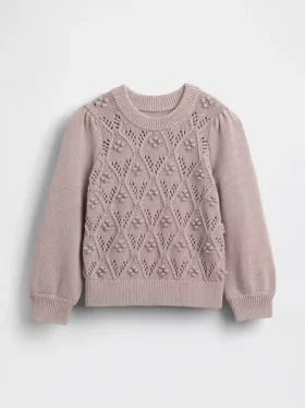 Maglione con maniche a sbuffo per neonato & bebè