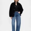 Maglione corto con maniche al gomito CashSoft