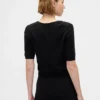 Maglione corto con maniche al gomito CashSoft