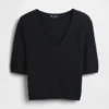 Maglione corto con maniche al gomito CashSoft