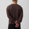 Maglione corto dal taglio morbido con collo rotondo