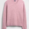 Maglione corto dal taglio morbido con scollo a V