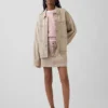 Maglione corto oversize in 100% cotone