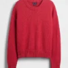 Maglione corto oversize in 100% cotone