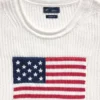 Maglione corto oversize in stile americano, 100% cotone