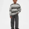 Maglione da bambino a girocollo dalla vestibilità comoda con effetto space-dye