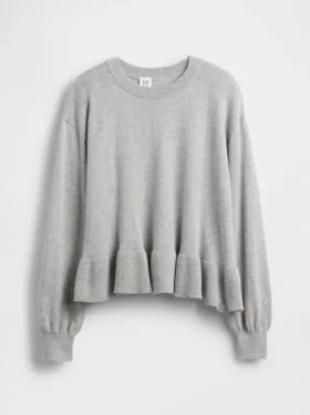 Maglione da bambino con peplo dal taglio morbido