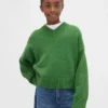 Maglione da bambino oversize con scollo a V