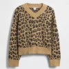 Maglione da bambino oversize con scollo a V