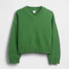 Maglione da bambino oversize con scollo a V