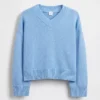 Maglione da bambino oversize con scollo a V