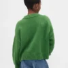 Maglione da bambino oversize con scollo a V