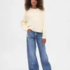 Maglione da bambino oversize con scollo a V