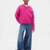 Maglione da bambino oversize con scollo a V