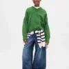 Maglione da bambino oversize con scollo a V