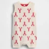 Maglione da neonato a forma di aragosta, tutina corta