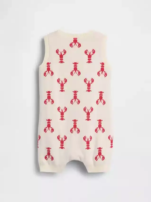 Maglione da neonato a forma di aragosta, tutina corta