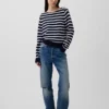 Maglione dal collo a barchetta, 100% cotone, dalla vestibilità comoda