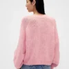 Maglione dal collo rotondo in misto cotone dal taglio morbido