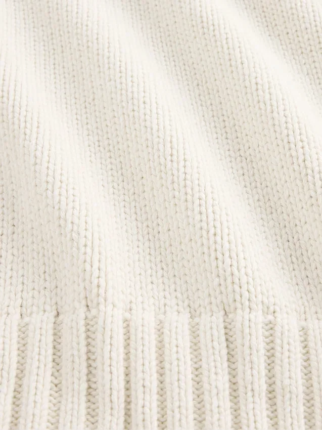 Maglione dal collo rotondo in misto cotone dal taglio morbido