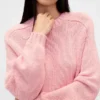 Maglione dal collo rotondo in misto cotone dal taglio morbido