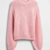 Maglione dal collo rotondo in misto cotone dal taglio morbido