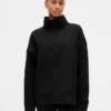 Maglione GapFit in maglia jacquard trapuntata con collo a imbuto