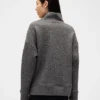 Maglione GapFit in maglia jacquard trapuntata con collo a imbuto