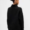 Maglione GapFit in maglia jacquard trapuntata con collo a imbuto