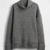 Maglione GapFit in maglia jacquard trapuntata con collo a imbuto