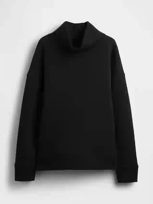 Maglione GapFit in maglia jacquard trapuntata con collo a imbuto