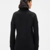 Maglione GapFit trapuntato in jacquard con mezza zip