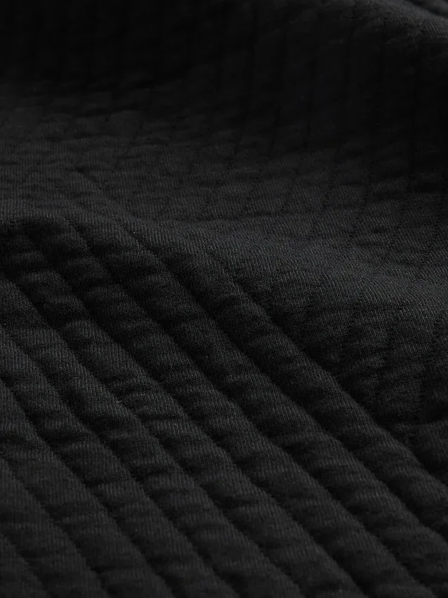 Maglione GapFit trapuntato in jacquard con mezza zip