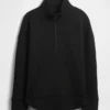 Maglione GapFit trapuntato in jacquard con mezza zip