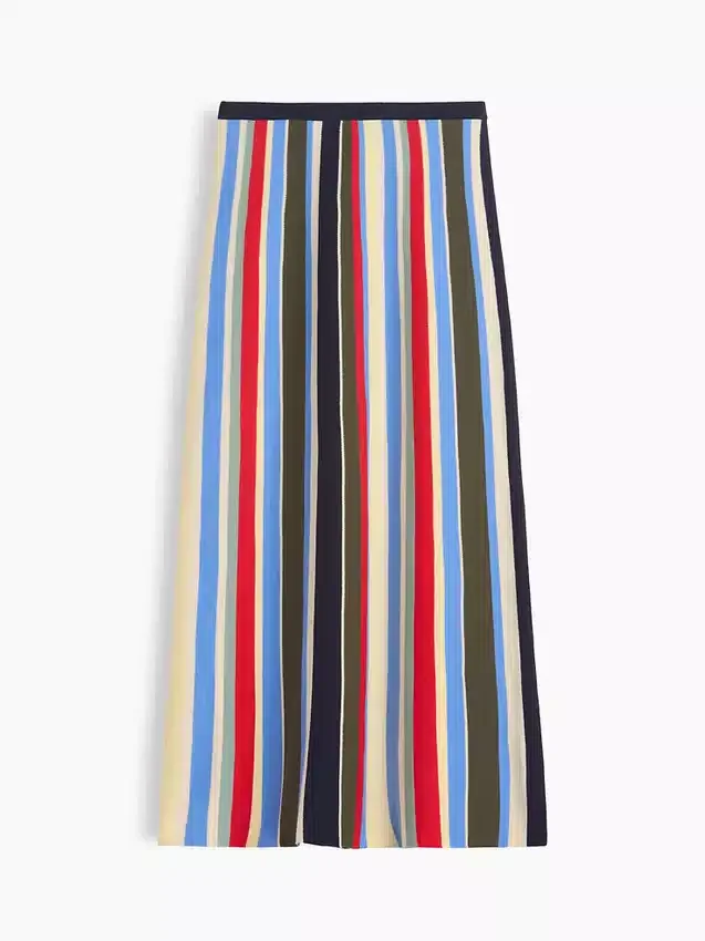 Maglione-gonna lunga a righe in 100% cotone
