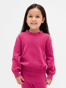 Maglione in CashSoft a punto pointelle per Neonato & Bebè