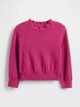 Maglione in CashSoft a punto pointelle per Neonato & Bebè