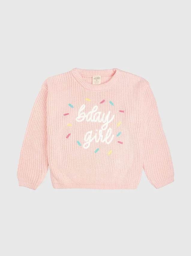 Maglione in maglia con motivo a confetti “Sweet Wink Bambina”