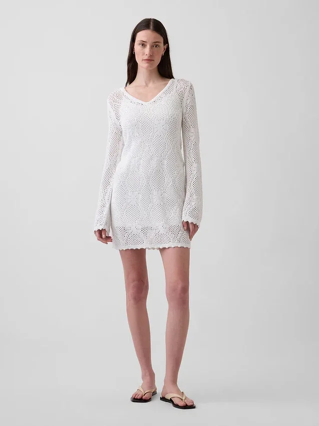 Maglione in maglia pointelle