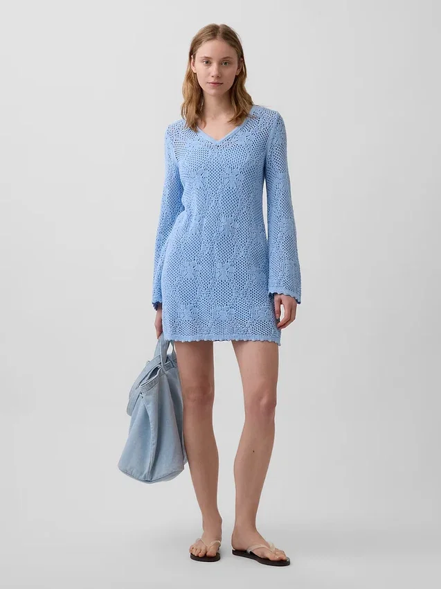 Maglione in maglia pointelle