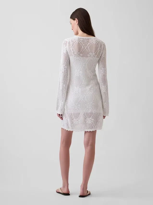 Maglione in maglia pointelle