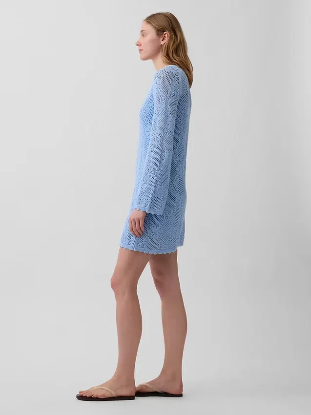 Maglione in maglia pointelle