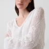Maglione in maglia pointelle