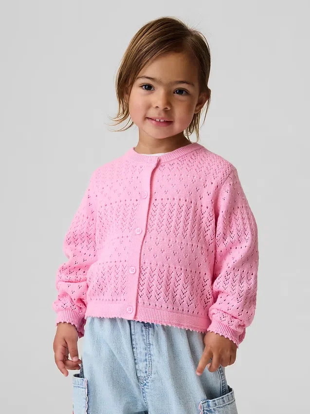 Maglione in maglia pointelle per neonato & bebè