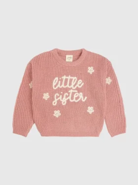 Maglione in maglia "Sweet Wink Little Sister"