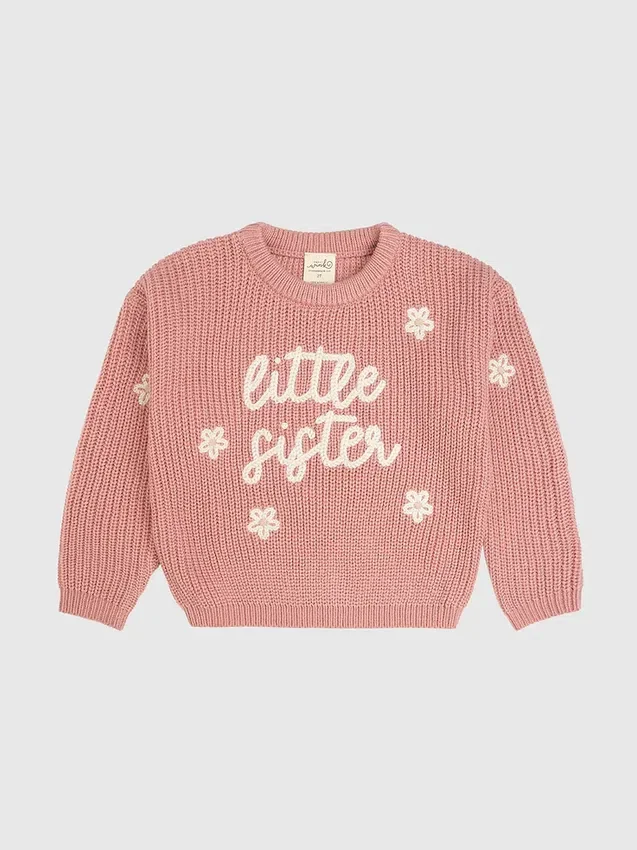 Maglione in maglia "Sweet Wink Little Sister"