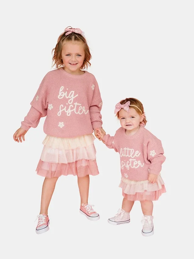 Maglione in maglia "Sweet Wink Little Sister"