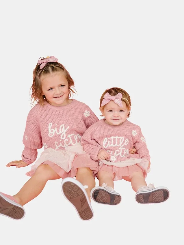 Maglione in maglia "Sweet Wink Little Sister"